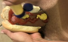 Yummy Ts Big Cock Gets Swinged And Jerked Till Messy Cumshot