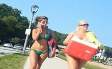 Horny Amateur Big Boobs Teens Voyeur Beach Video