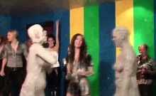 Kinky Lesbian Mud Wrestling Session