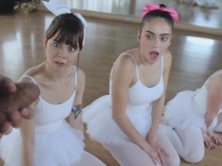 Ballerinas blowing instructors thick dick