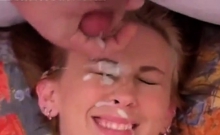Very Cute Bukkake (multiple Facial)