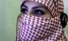 Palestine Arab Hijab Girl show her Big Boobs in Webcam