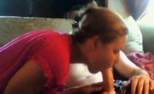Redhead And Cum Kiss