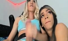 Shemale Watch Her Friend Masturbating