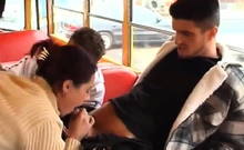 StepSisters having Gangbang on the bus p1