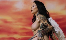 Big tits Joanna Angel on wings of lust