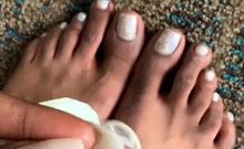 Black Amateur Explore Hot Foot Fetish