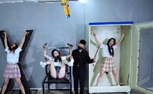 three girls bondage together