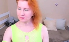 Big boobs milf masturbates with her dildo