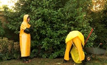 German amateur couple fucking outdoors