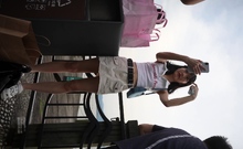 Hitch hiking teen outdoor public fuck in this hd video