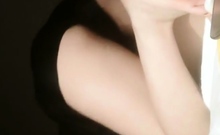 Cute amateur asian gives a wet blowjob