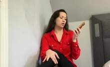 Amateur real SPH mocking worthless cock