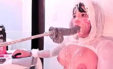 Big boobs milf masturbates with her dildo