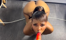 Shae Summers fucking a big cock close up
