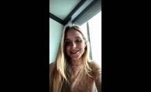 Blonde teen Sierras first erotic masturbation video