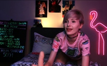 Sexy hottie Anetta Keys enjoys a solo toy masturbation