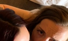Tattooed amateur Milf homemade blowjob with cumshot
