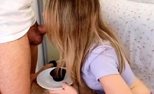 Blonde Teen Takes Her Cupcake With a Side of BDSM