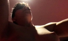 Cute curly brunette solo webcam masturbation