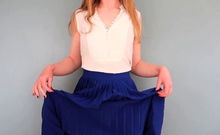 Cute teen anne solo anal masturbation