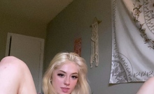 Amateur Blonde Teen Plays Solo with Toy Webcam Porn