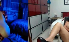 Chubby Brunette Big Boobs Dildo Masturbation