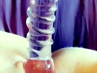 Girls Out West Amateur double toy masturbation