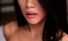 Amateur Japanese babe got her boobs and pussy tongue drilled