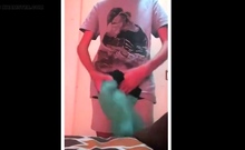 Curved 9-inch Cock - Amateur Big Cock Solo