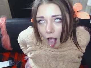 Playing with my dildo and cumming hard