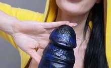Hot blonde with big boobs solo