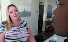 Mrs. Hollywood rides her neighbor's big black dick