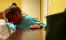 Big ass gets the paddle (with holes)