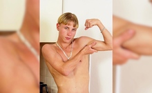 Hot blonde boy shows off his body pics compilation