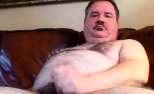 Bearded Daddy Jacks Off