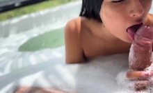 Colombian Teenager Camila Mendez7 Blows In Public Jacuzzi