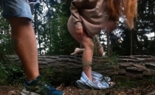 Redhead Babe Gets Fucked Hard And Cum-covered In The Woods