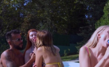Four Girls Take Outdoor Interracial Gangbang